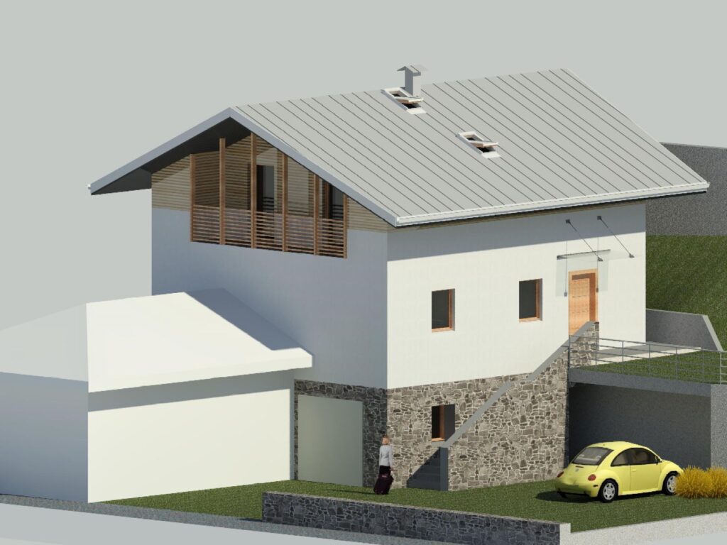 Casa Privata Modello 3D BIM nord